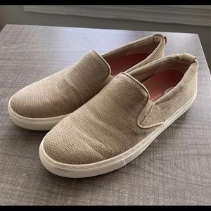 Tan Dr. Scholl's slip on shoes